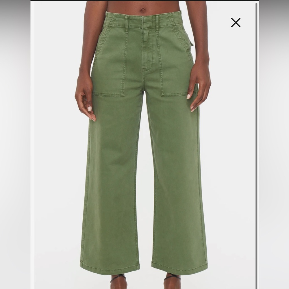 Pistola Sophia Stretch Cotton Wide Leg Ankle Pants